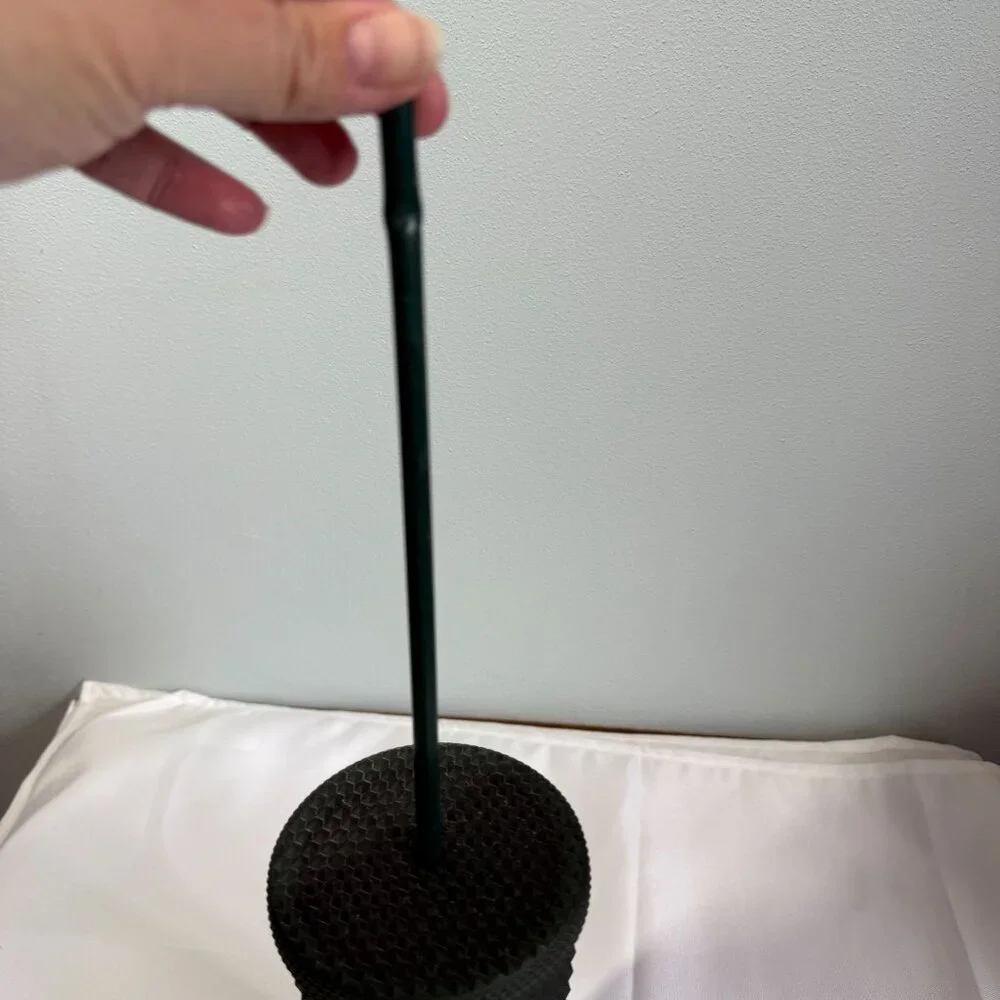 Starbucks Matte Dark Green Studded Venti 24oz Cold Cup Trumbler Twist Lid - Picture 9 of 9